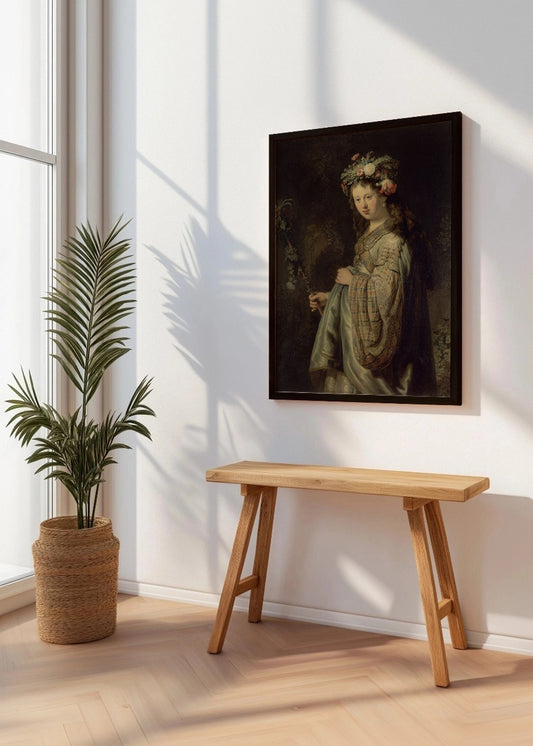 Cuadro ​Saskia como Flora (Rembrandt)