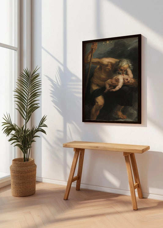Cuadro ​Saturno devorando a su hijo (Rubens)