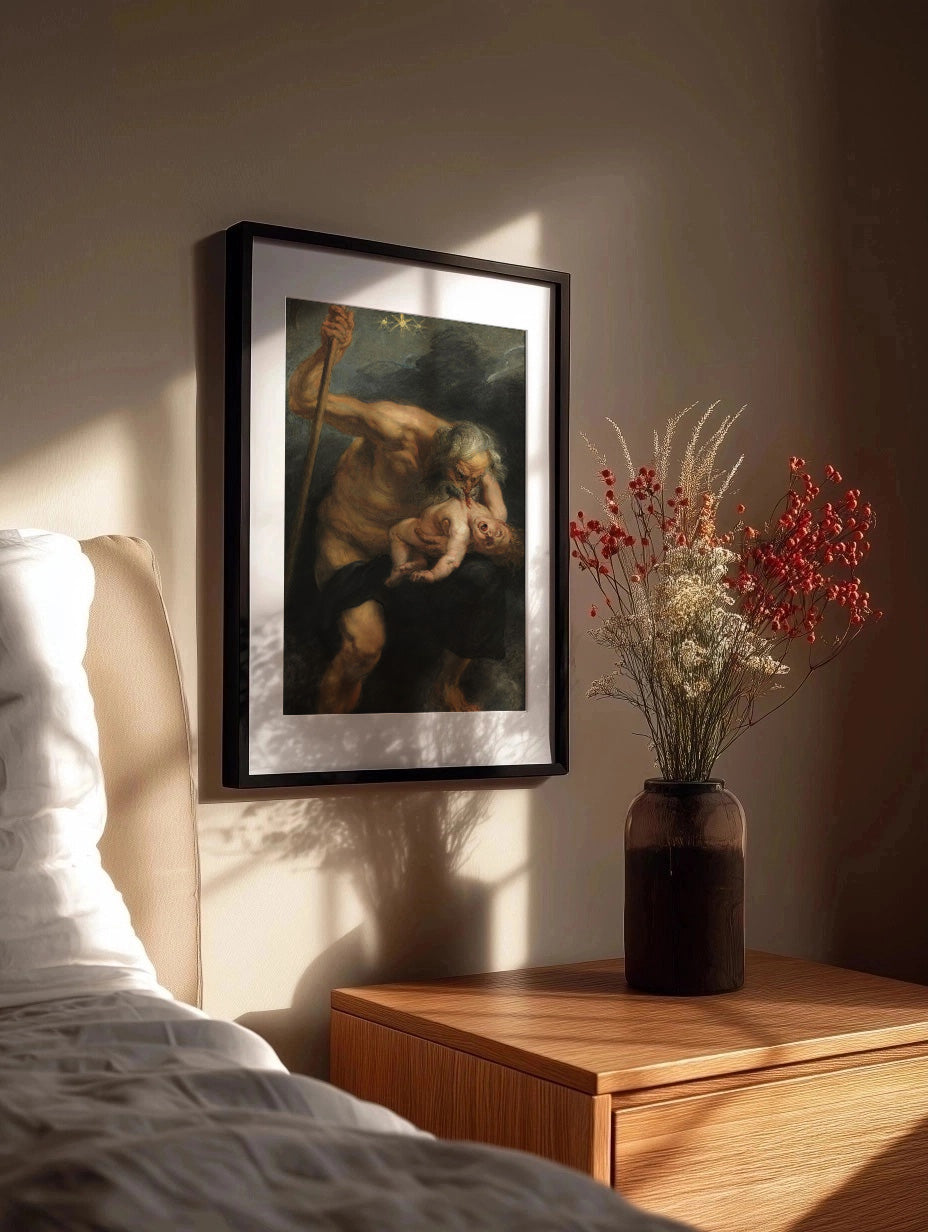 Cuadro ​Saturno devorando a su hijo (Rubens)