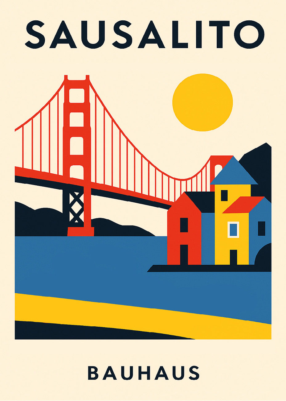 Cuadro Sausalito Poster Bauhaus