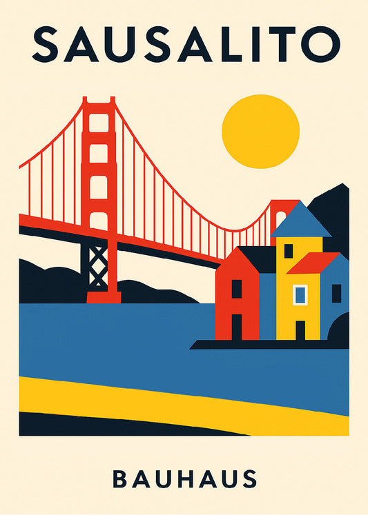 Cuadro Sausalito Poster Bauhaus