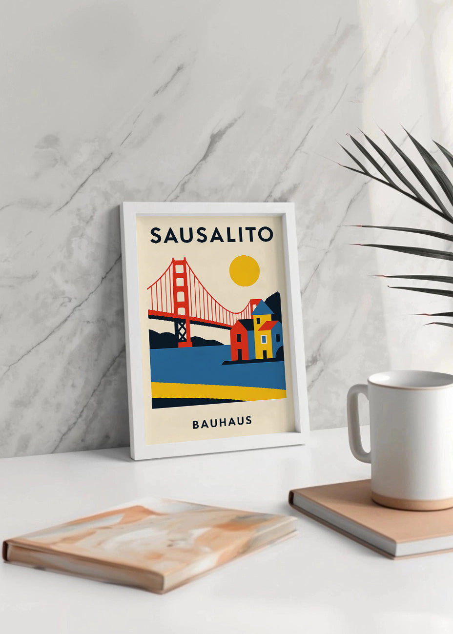 Cuadro Sausalito Poster Bauhaus