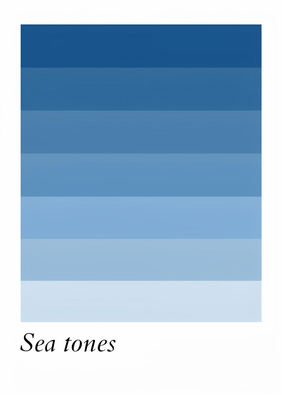 Cuadro Sea tones azul