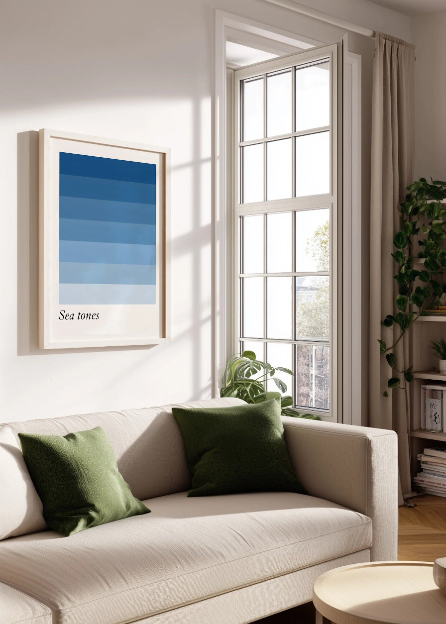 Cuadro Sea tones azul