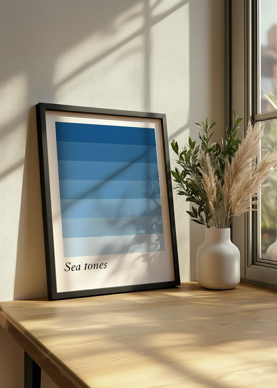 Cuadro Sea tones azul