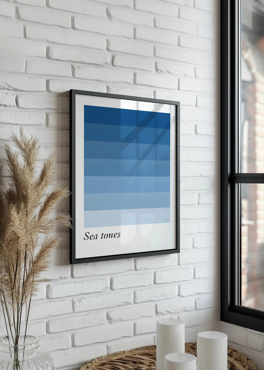 Cuadro Sea tones azul