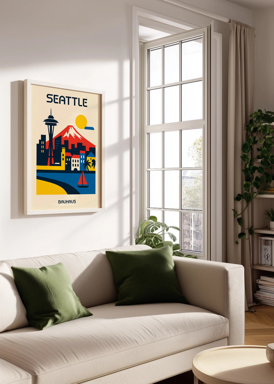 Cuadro Seattle Poster Bauhaus
