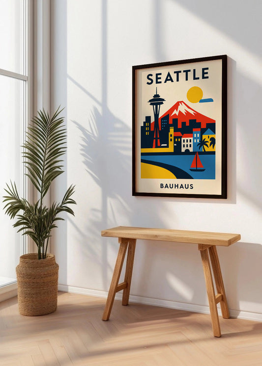 Cuadro Seattle Poster Bauhaus