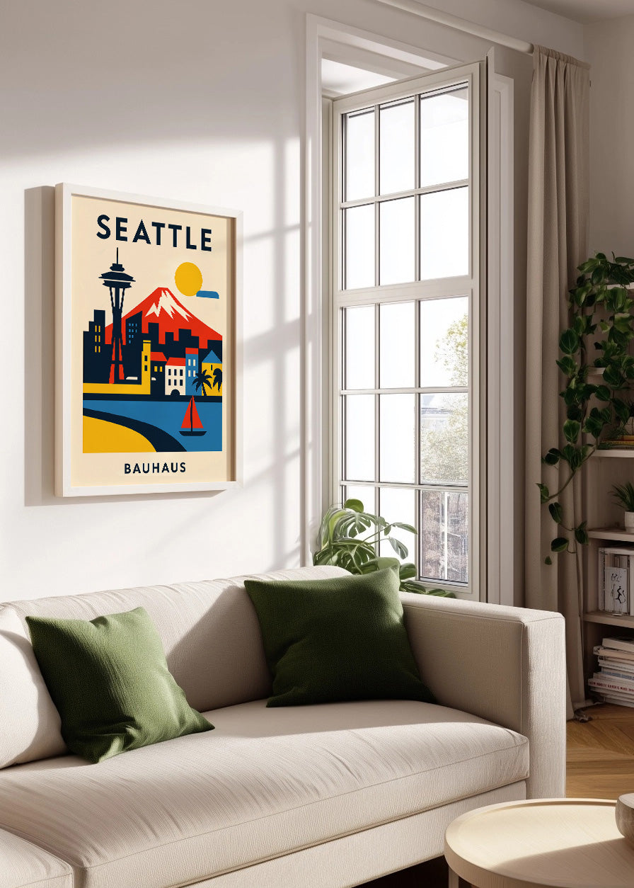 Cuadro Seattle Poster Bauhaus