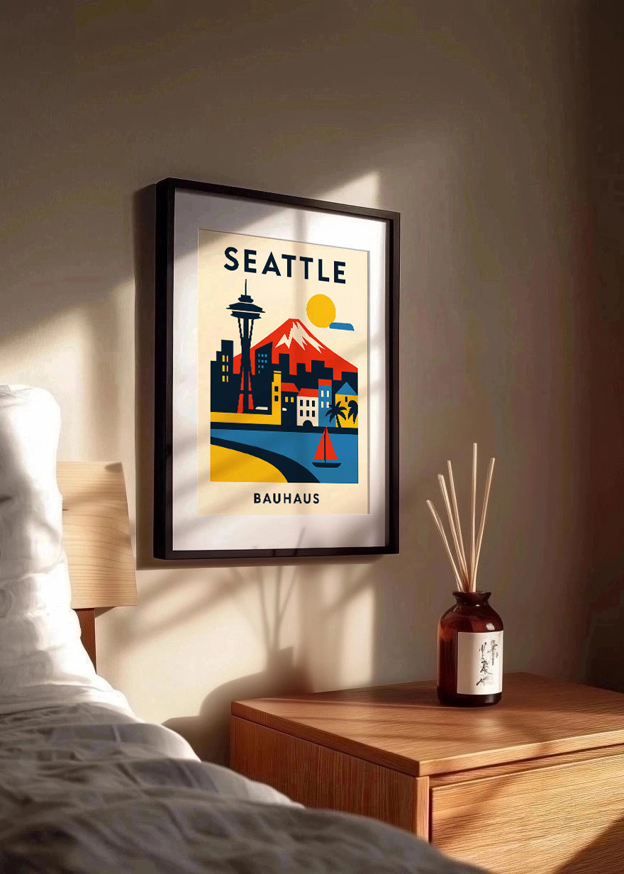 Cuadro Seattle Poster Bauhaus