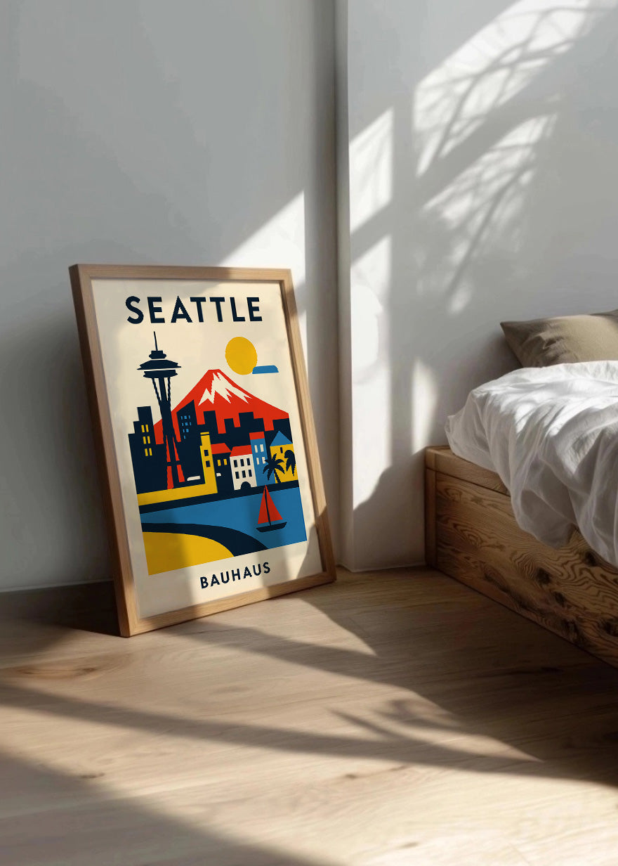Cuadro Seattle Poster Bauhaus