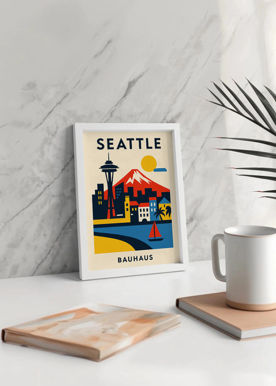 Cuadro Seattle Poster Bauhaus