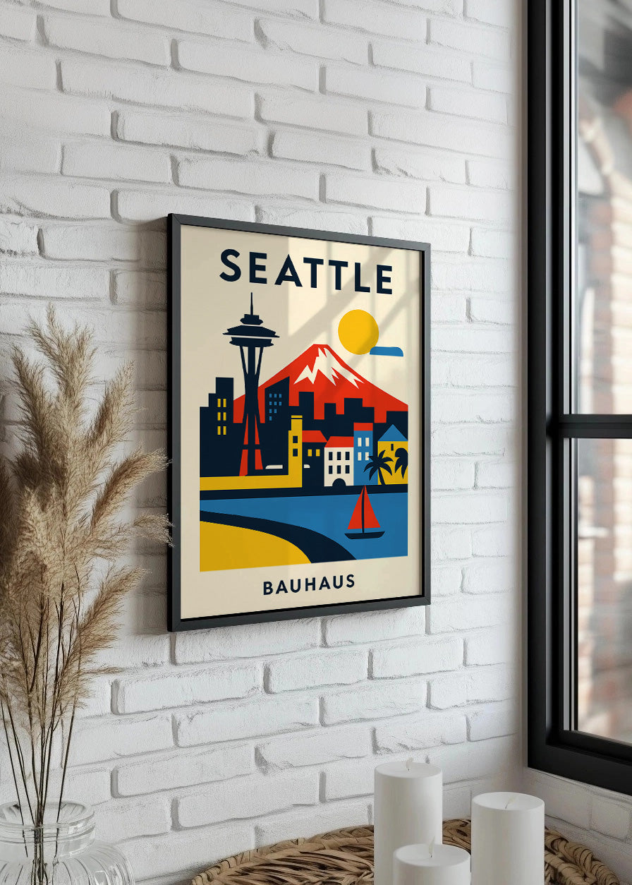Cuadro Seattle Poster Bauhaus