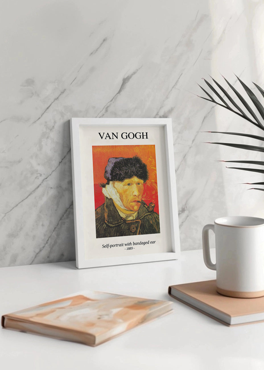 Cuadro Self-portrait with bandaged ear (Van Gogh)
