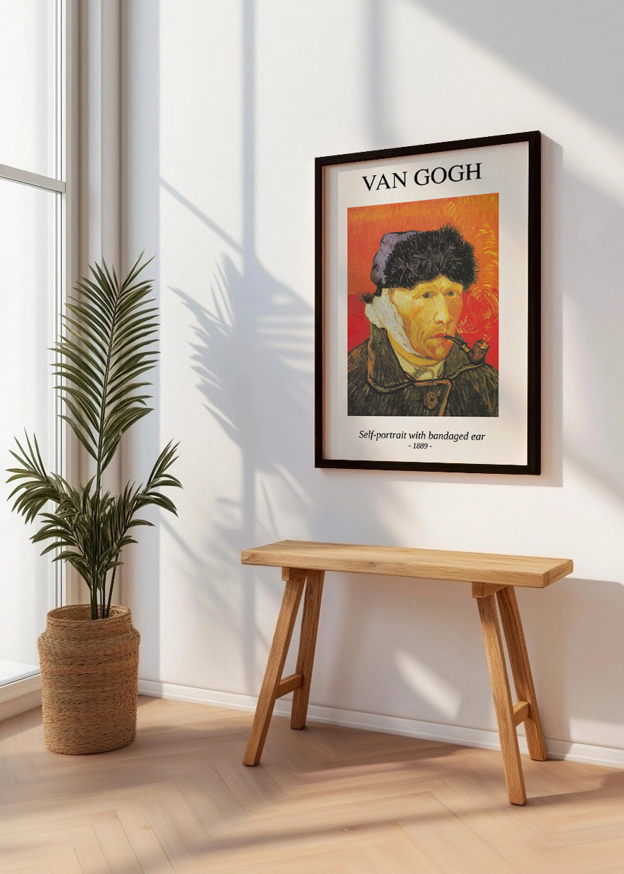 Cuadro Self-portrait with bandaged ear (Van Gogh)