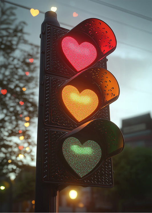 Cuadro ​Semáforo del amor