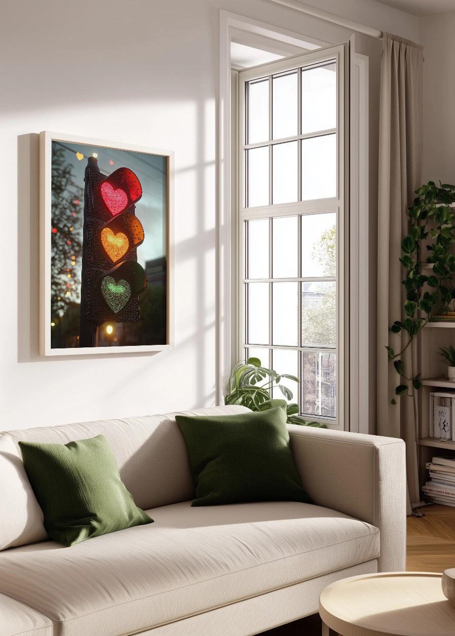 Cuadro ​Semáforo del amor