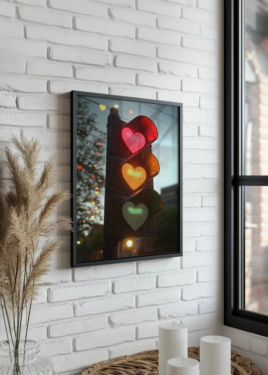 Cuadro ​Semáforo del amor