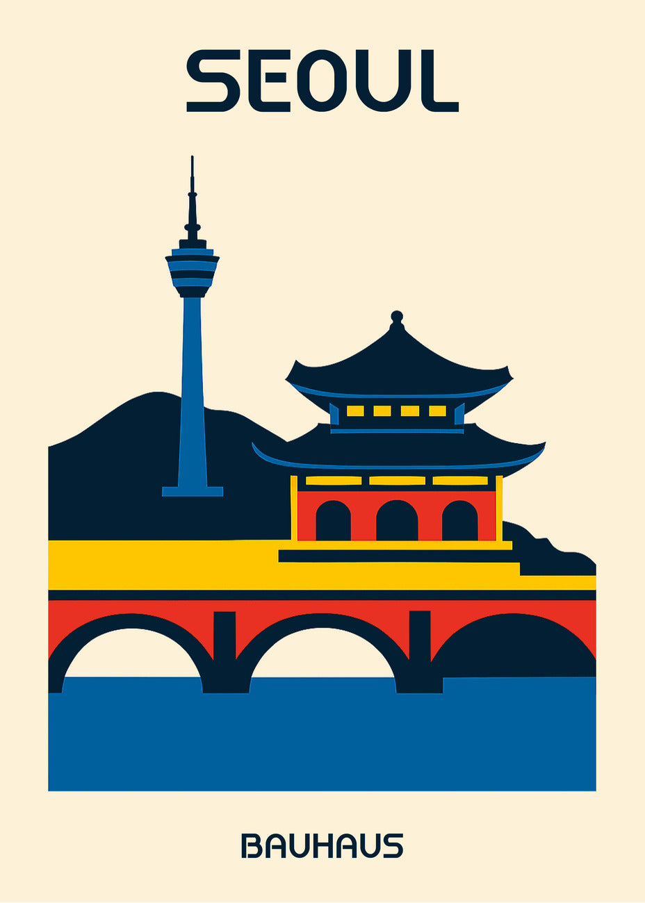 Cuadro Seoul Poster Bauhaus