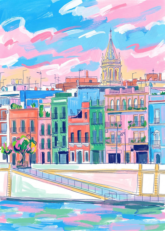 Cuadro Sevilla Calle Betis en Triana - Soft