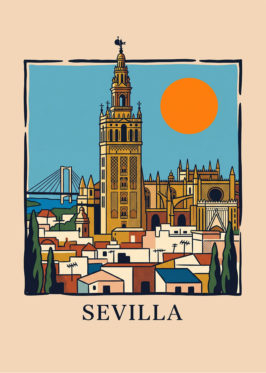 Cuadro Sevilla Giralda y Catedral - Summer
