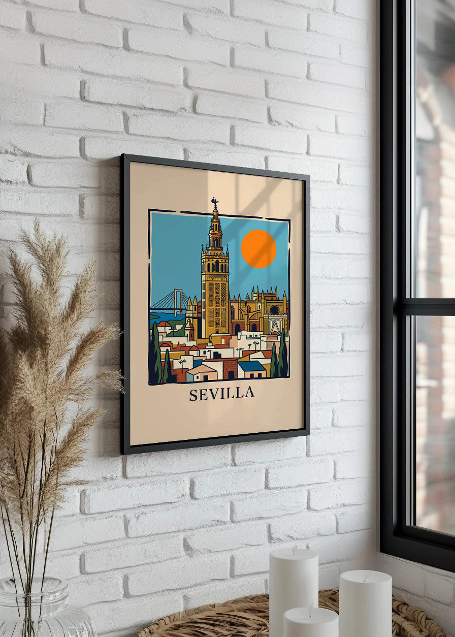 Cuadro Sevilla Giralda y Catedral - Summer