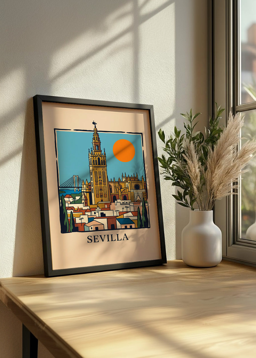 Cuadro Sevilla Giralda y Catedral - Summer