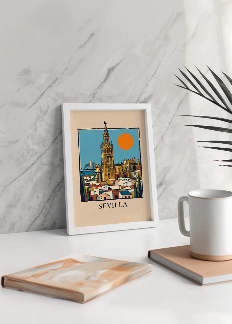 Cuadro Sevilla Giralda y Catedral - Summer