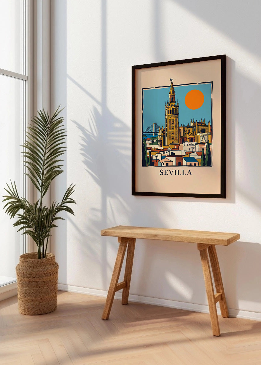 Cuadro Sevilla Giralda y Catedral - Summer