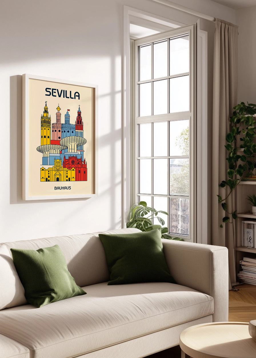 Cuadro Sevilla Poster Bauhaus