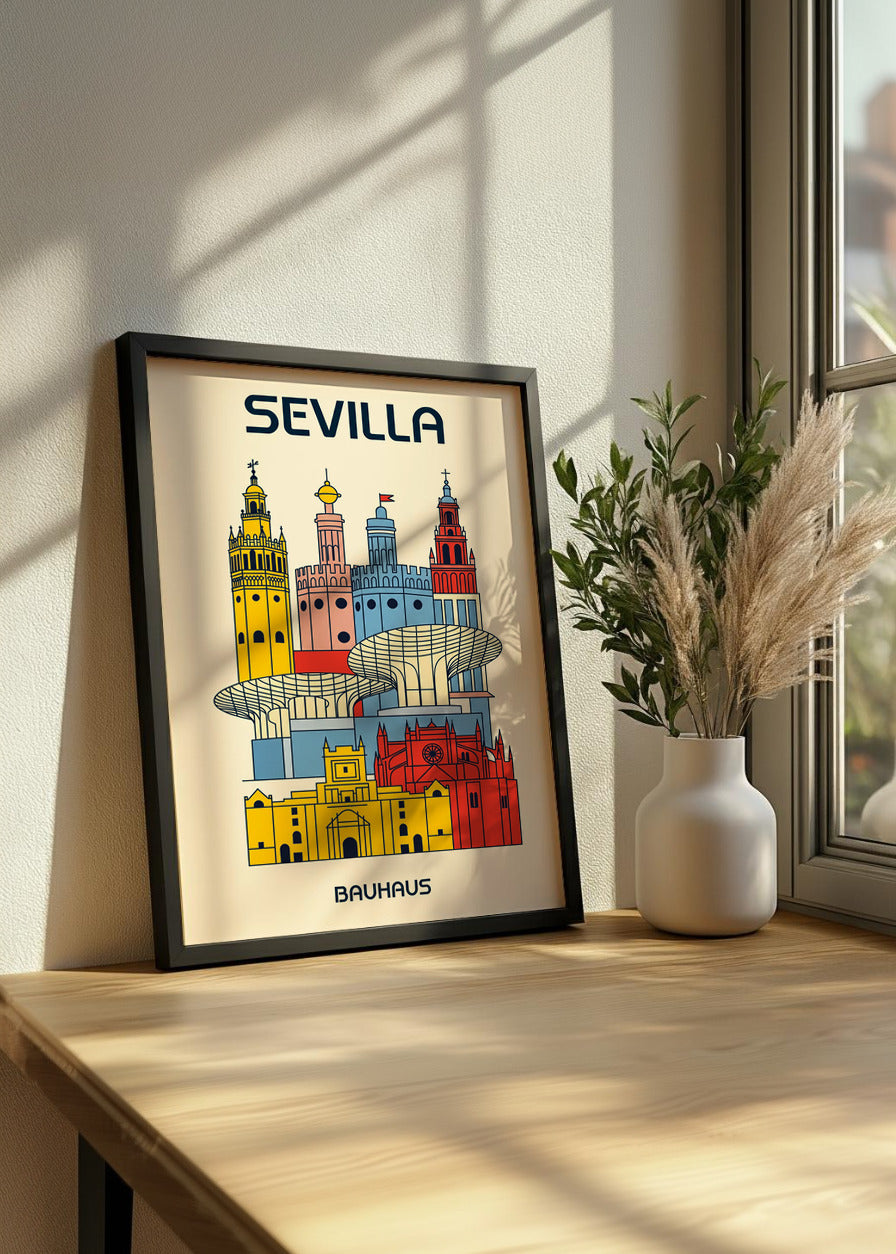 Cuadro Sevilla Poster Bauhaus