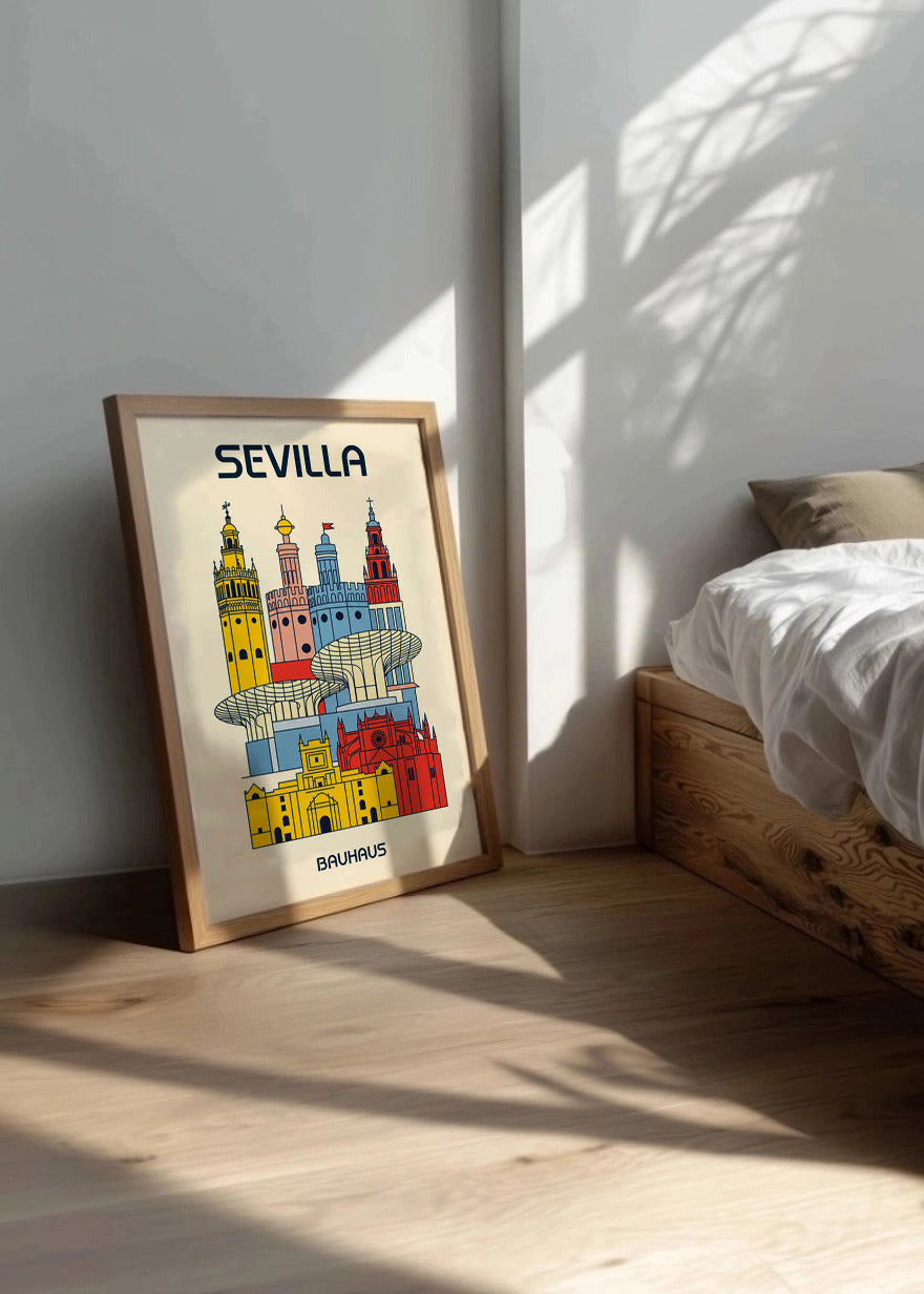 Cuadro Sevilla Poster Bauhaus