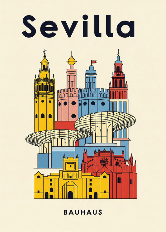 Cuadro Sevilla Poster Bauhaus