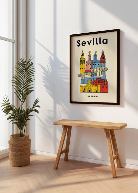 Cuadro Sevilla Poster Bauhaus