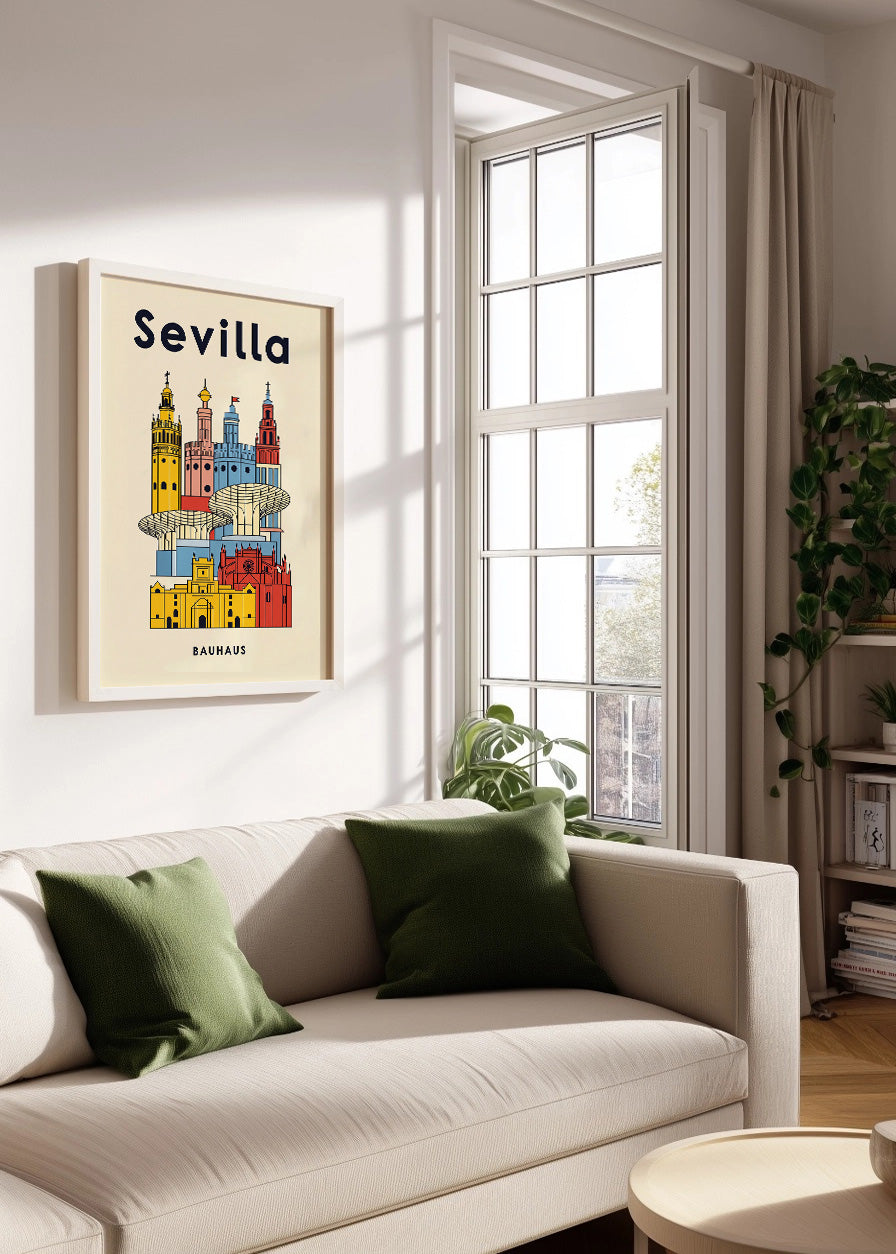 Cuadro Sevilla Poster Bauhaus