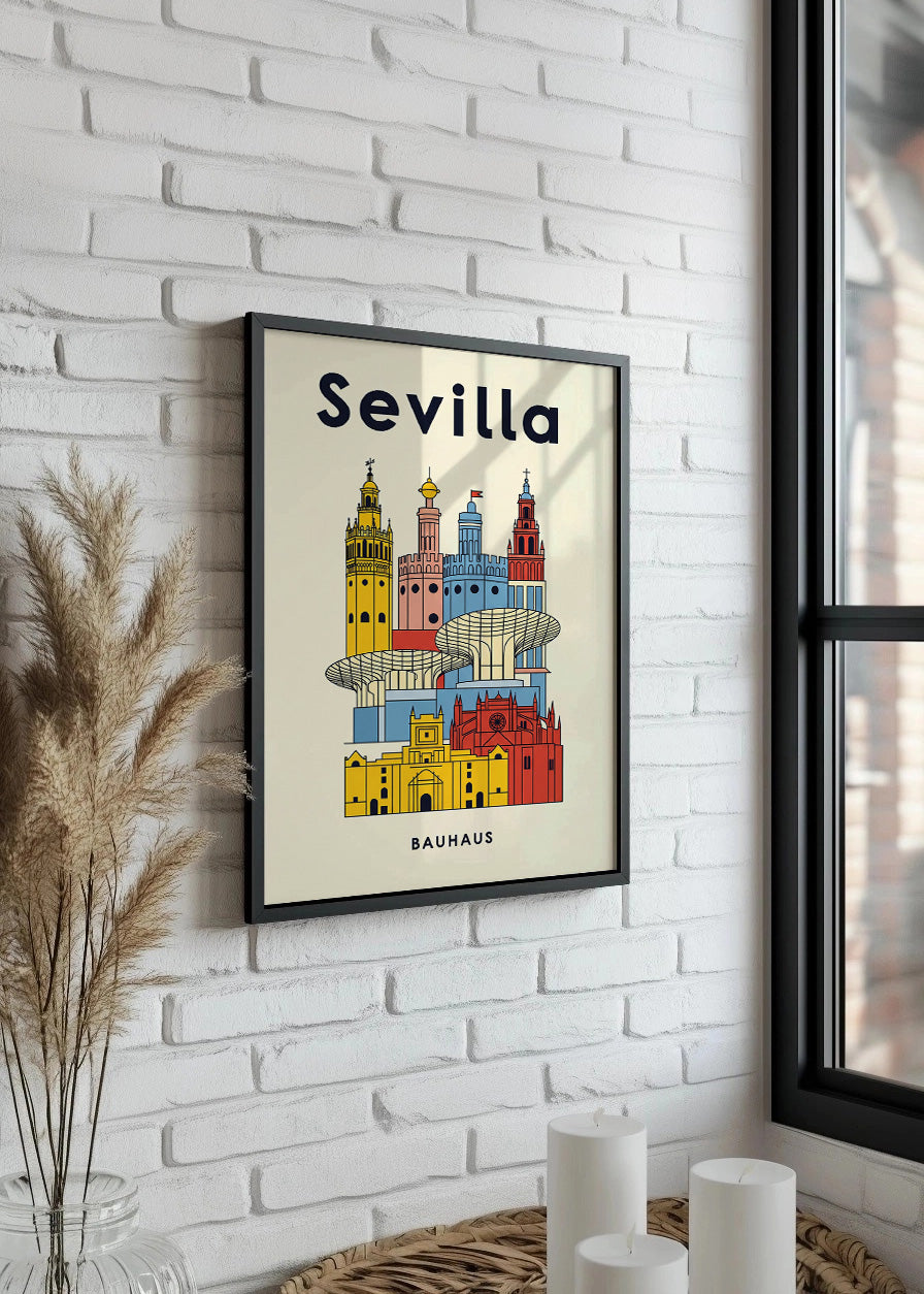 Cuadro Sevilla Poster Bauhaus