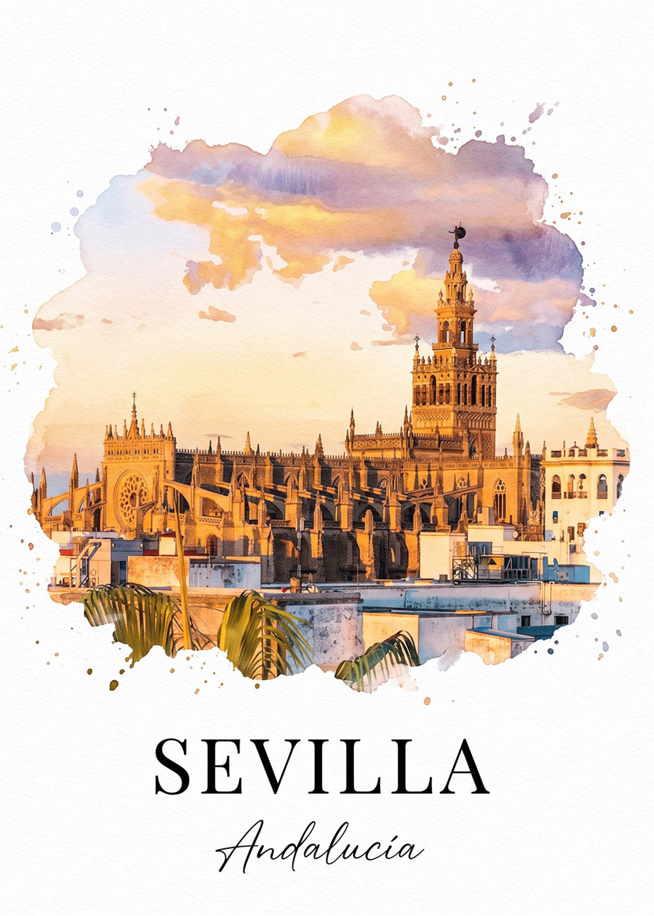 Cuadro Sevilla y Andalucía - Postal