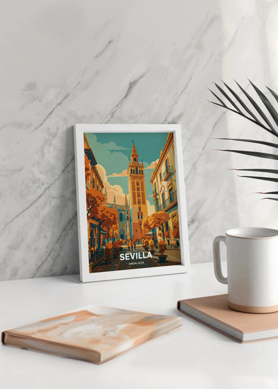 Cuadro Sevilla y La Giralda - Otoño