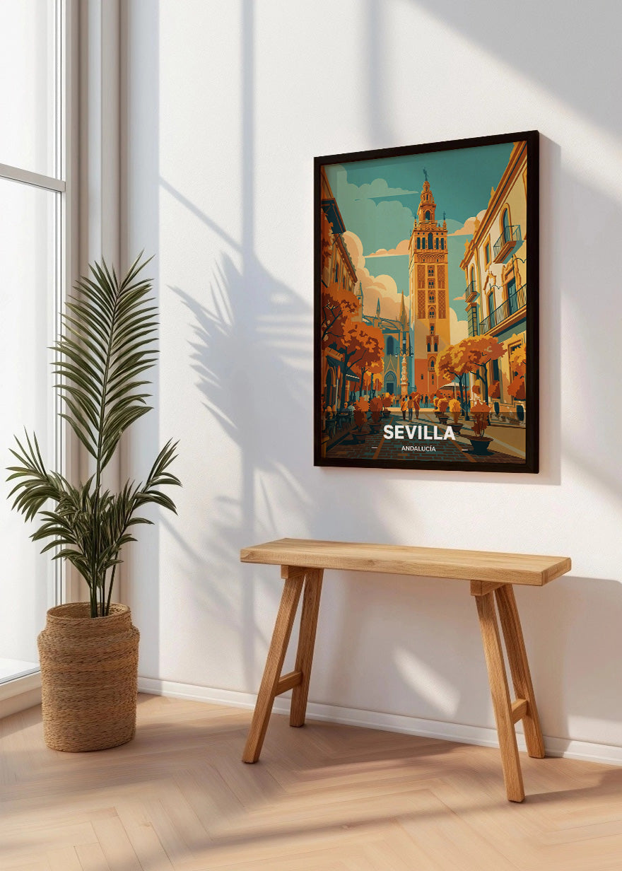 Cuadro Sevilla y La Giralda - Otoño