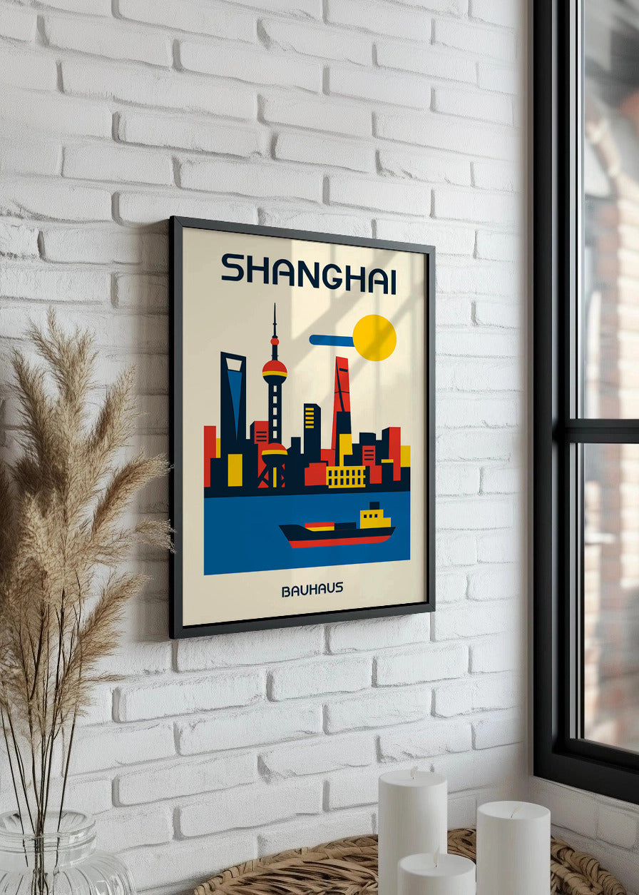 Cuadro Shanghai Poster Bauhaus