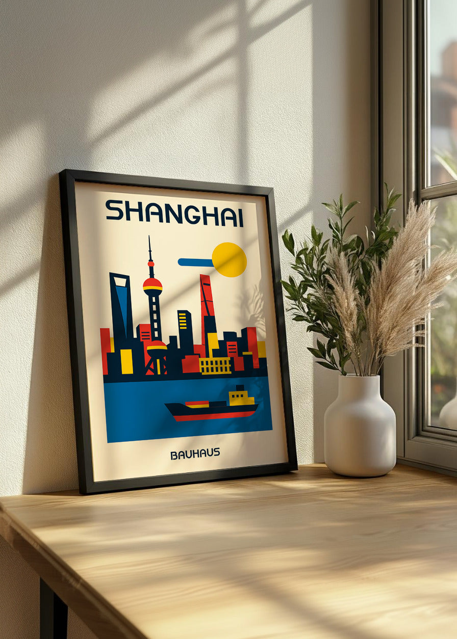 Cuadro Shanghai Poster Bauhaus
