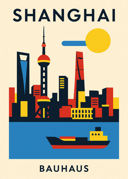 Cuadro Shanghai Poster Bauhaus