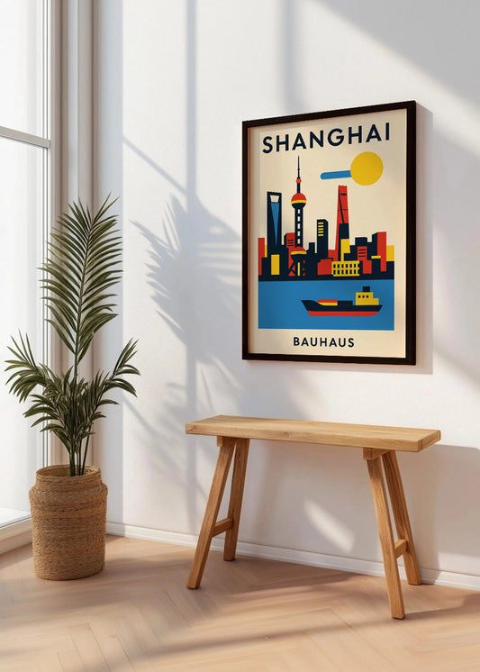 Cuadro Shanghai Poster Bauhaus
