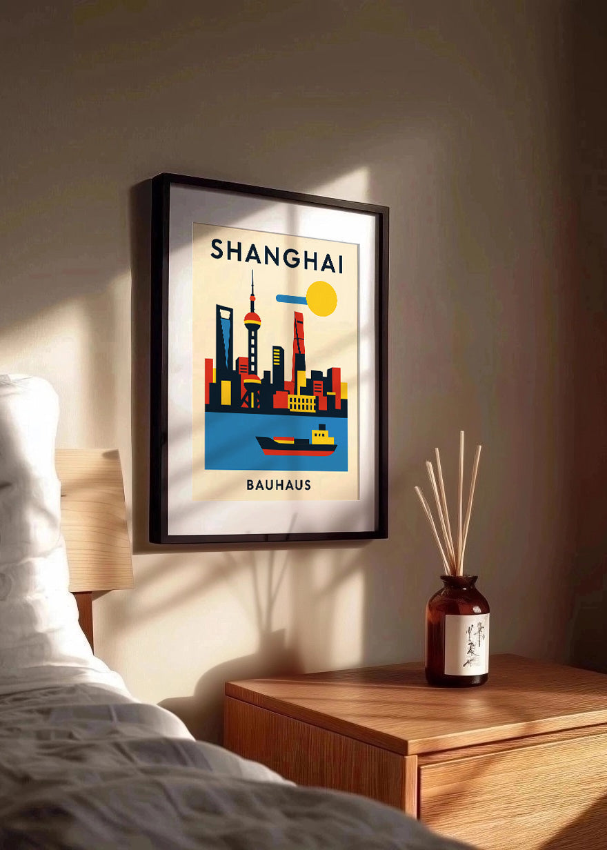 Cuadro Shanghai Poster Bauhaus