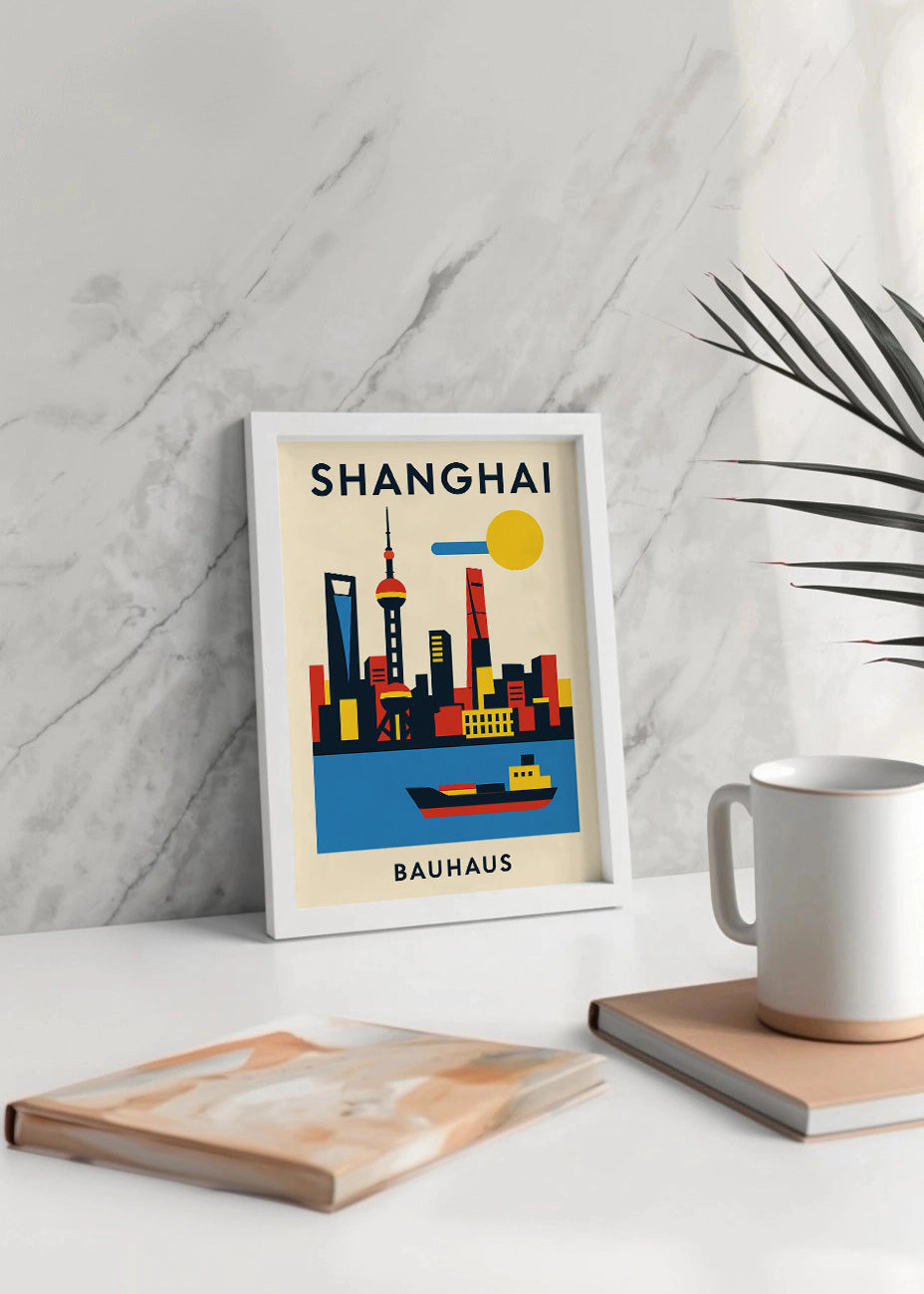 Cuadro Shanghai Poster Bauhaus