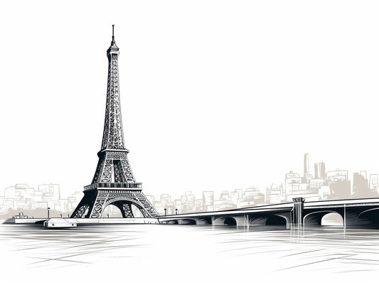 Cuadro de ​Si Eiffel tuviera puente - Fine Artic