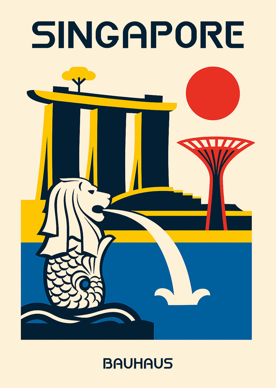 Cuadro Singapore Poster Bauhaus