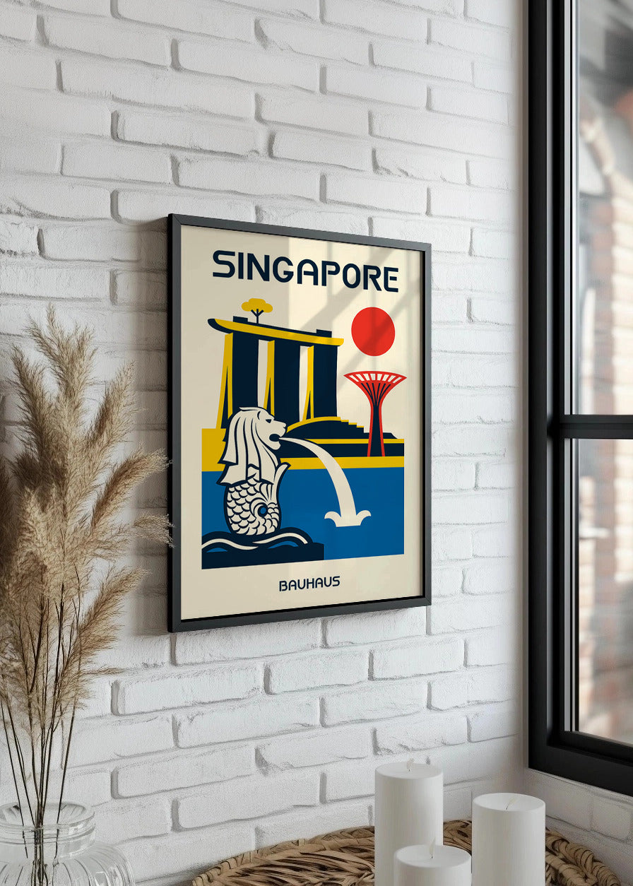 Cuadro Singapore Poster Bauhaus