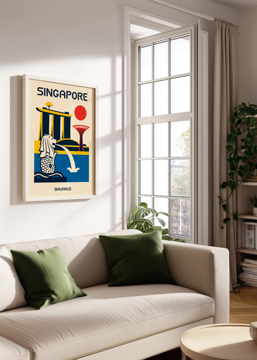 Cuadro Singapore Poster Bauhaus