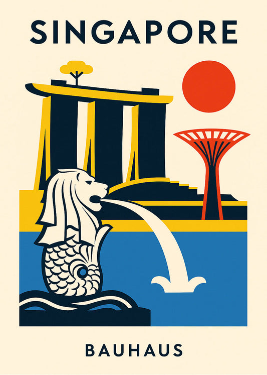Cuadro Singapore Poster Bauhaus